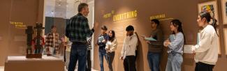 Patrick Morrissey of the University of Chicago’s English Department teaches the “Poetry and the Human” class at the Smart Museum of Art’s “Poetry is Everything” 