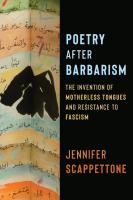 Poetry After Barbarism cover